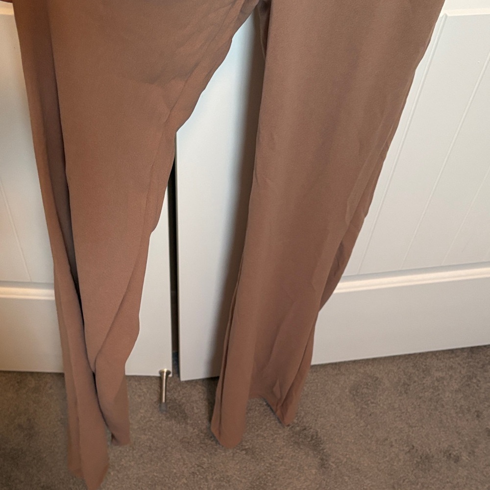 Brown Lace Detail Jumpsuit - Picture 6 of 8
